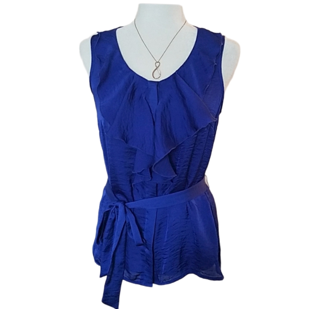 Cynthia Rowley‎ Sleeveless Ruffle Blouse NEW Size S
